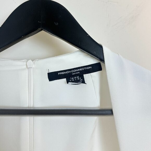 FRENCH CONNECTION Ruth Whisper A-Line Dress in Summer White Size US 10 - Picture 6 of 12